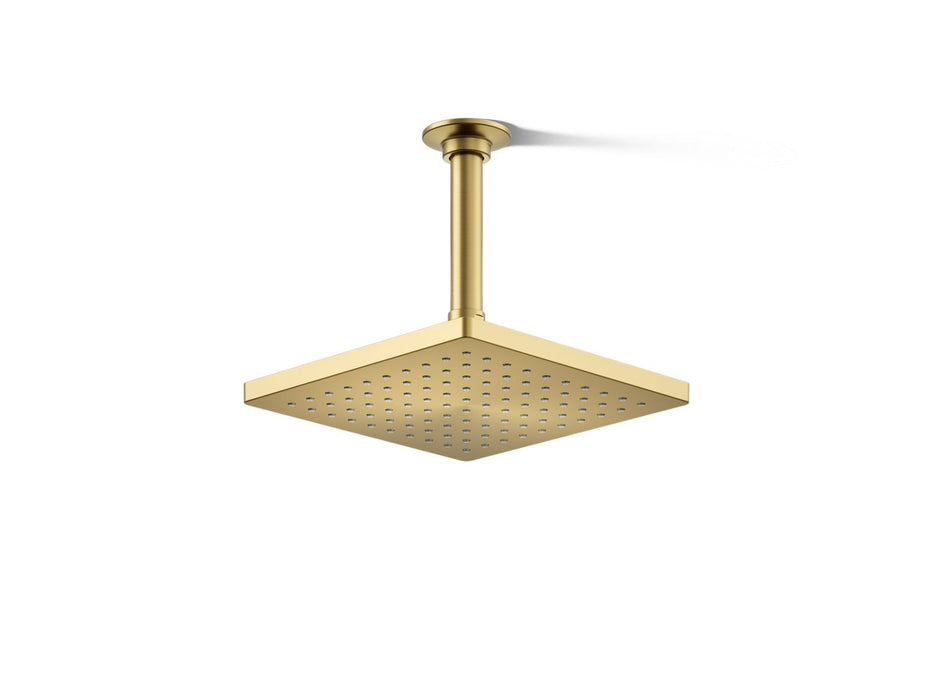 KOHLER K-26148 Honesty 8" Single-function Rainhead, 2.5 GPM, vibrant brushed moderne brass