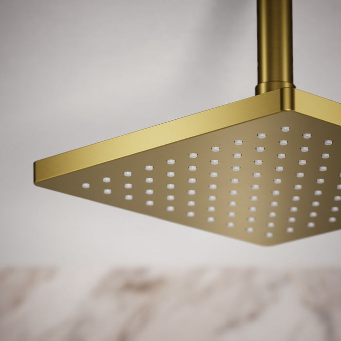 KOHLER K-26148 Honesty 8" Single-function Rainhead, 2.5 GPM, vibrant brushed moderne brass - view 5