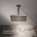 KOHLER K-26148 Honesty 8" Single-function Rainhead, 2.5 GPM, vibrant brushed nickel - view 3