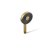 KOHLER K-26282 Statement Round Three-function Handshower, 2.5 GPM, vibrant brushed moderne brass