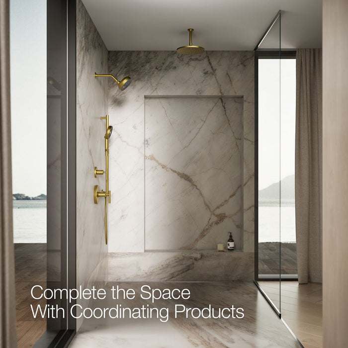 KOHLER K-26282 Statement Round Three-function Handshower, 2.5 GPM
