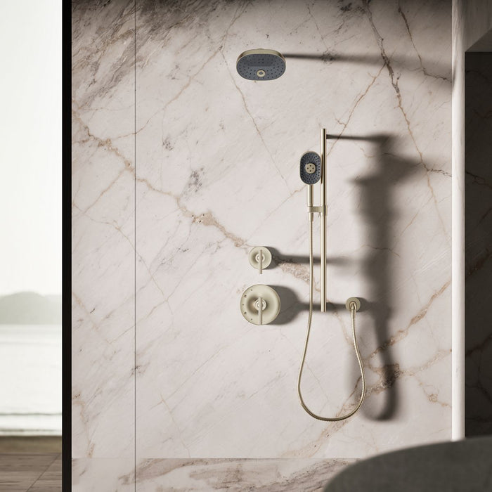 KOHLER K-26284 Statement Oblong Three-function Handshower, 2.5 GPM