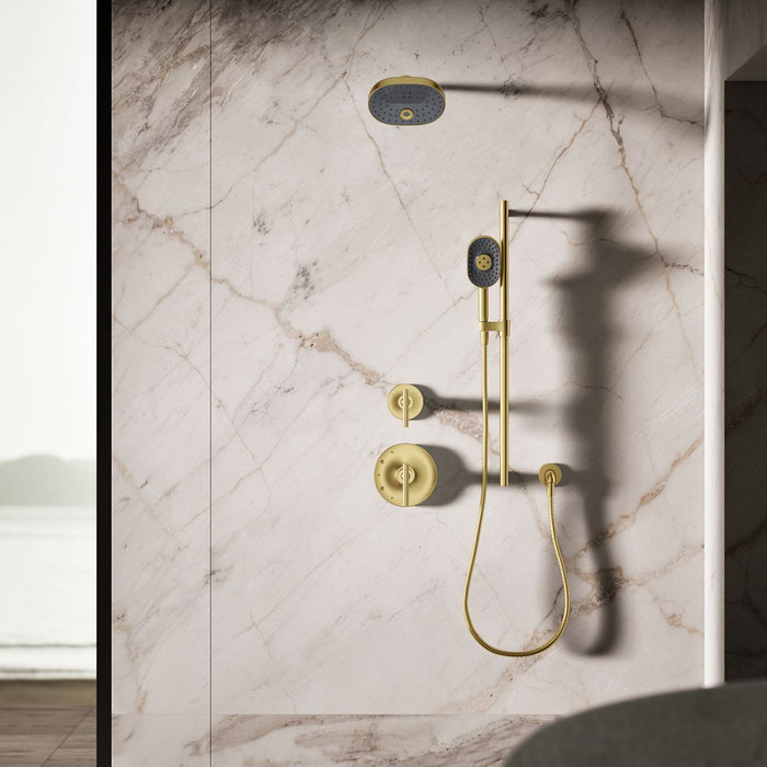 KOHLER K-26284 Statement Oblong Three-function Handshower, 2.5 GPM