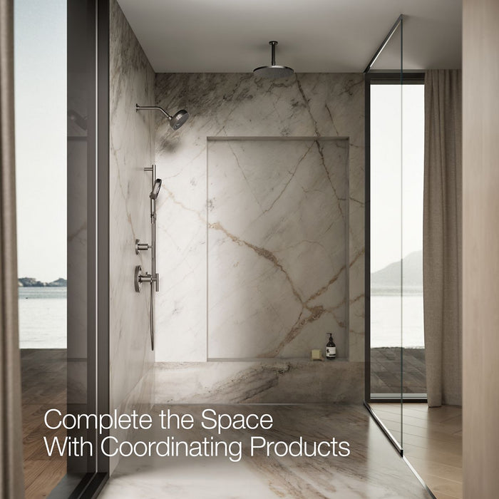 KOHLER K-26284 Statement Oblong Three-function Handshower, 2.5 GPM