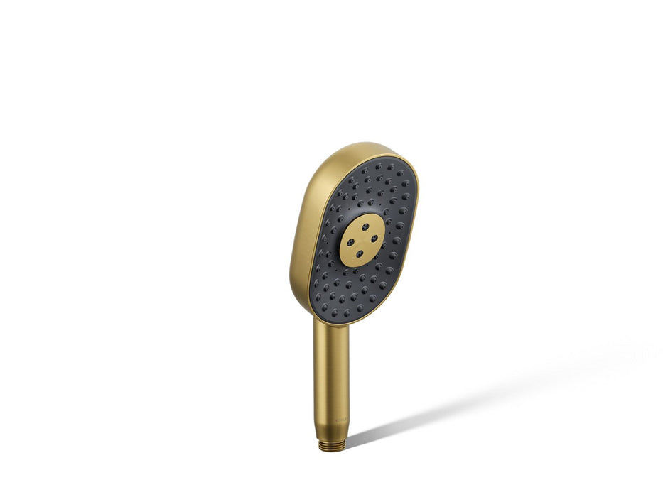 KOHLER K-26284-G Statement Oblong three-function handshower, 1.75 gpm, vibrant brushed moderne brass