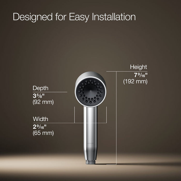 KOHLER K-26286 Statement Iconic Single-function Handshower, 2.5 GPM