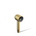 KOHLER K-26286 Statement Iconic Single-function Handshower, 2.5 GPM, vibrant brushed moderne brass