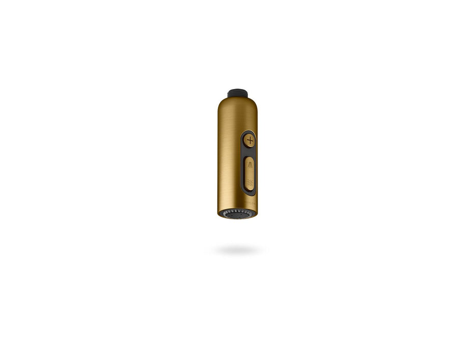 KOHLER K-26288-G Statement Iconic wand two-function handshower, 1.75 gpm, vibrant brushed moderne brass