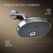KOHLER K-26290 Statement Three-function Showerhead, 2.5 GPM, polished chrome - view 5
