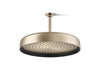 KOHLER K-26292 Statement Round 14" Single-function Rainhead, 2.5 GPM, vibrant brushed bronze