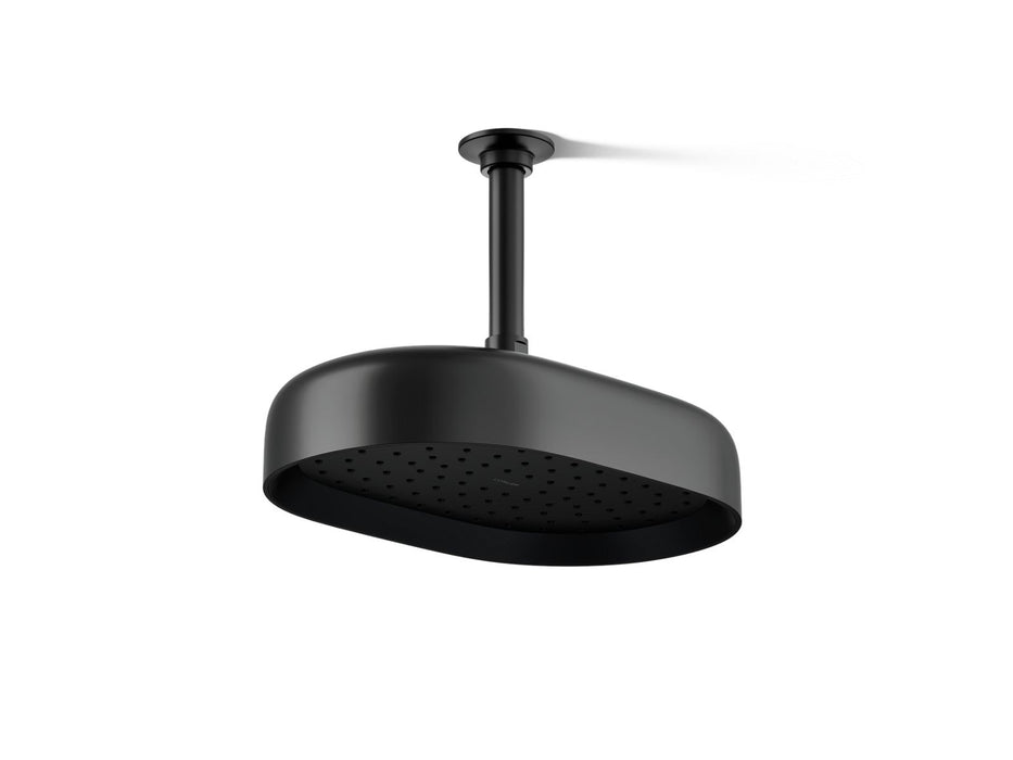 KOHLER K-26293 Statement Oblong 12" Single-function Rainhead, 2.5 GPM