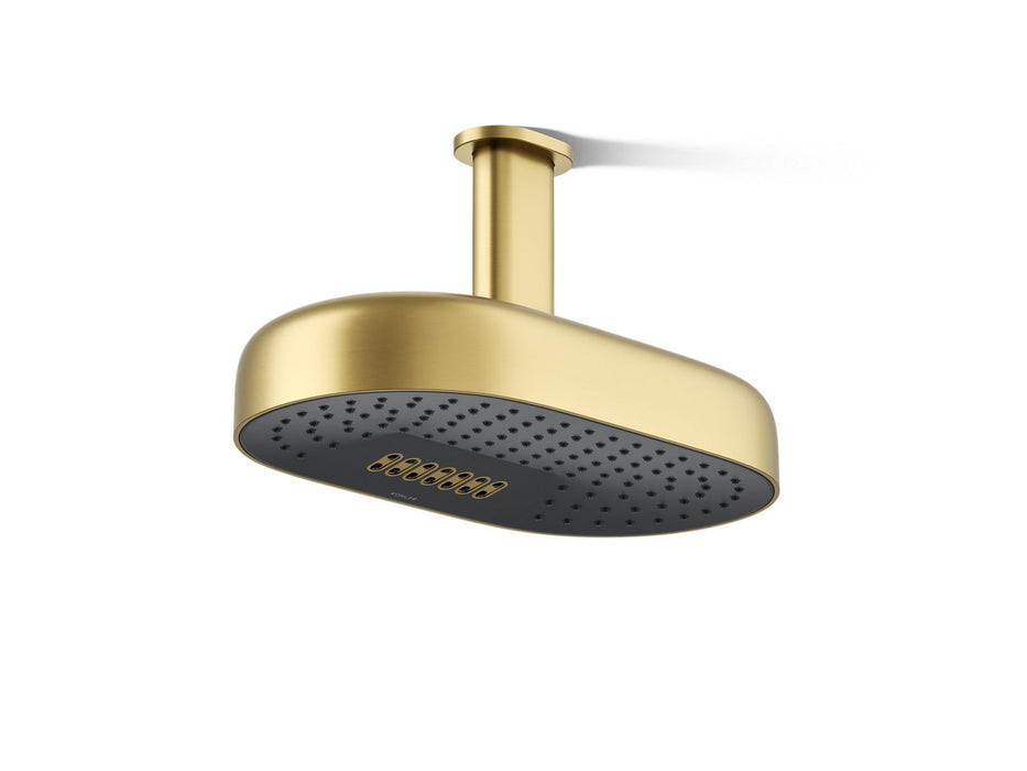 KOHLER K-26295 Statement Oblong 14" Two-function Rainhead, 2.5 GPM