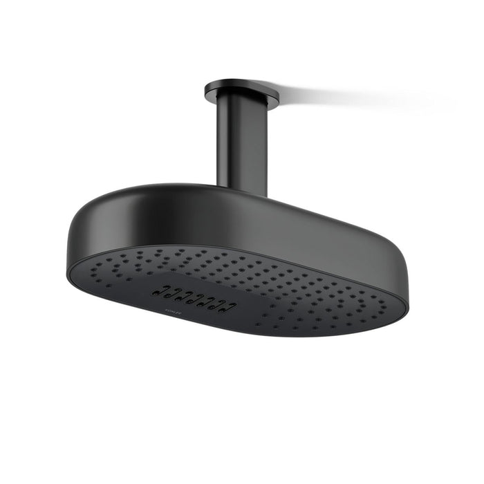 KOHLER K-26295-G Statement Oblong 14" two-function rainhead, 1.75 gpm, matte black - view 4