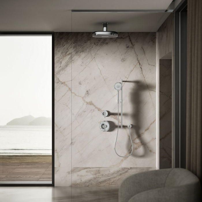KOHLER K-26295-G Statement Oblong 14" two-function rainhead, 1.75 gpm