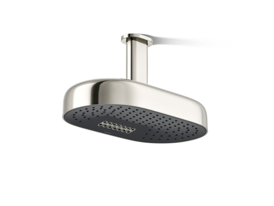 KOHLER K-26295-G Statement Oblong 14" two-function rainhead, 1.75 gpm, vibrant polished nickel