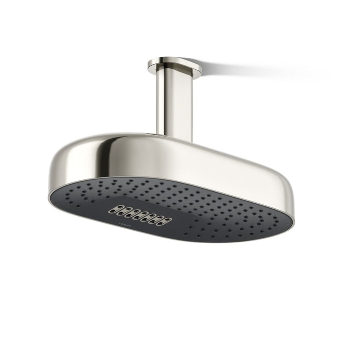 KOHLER K-26295-G Statement Oblong 14" two-function rainhead, 1.75 gpm, vibrant polished nickel - view 4