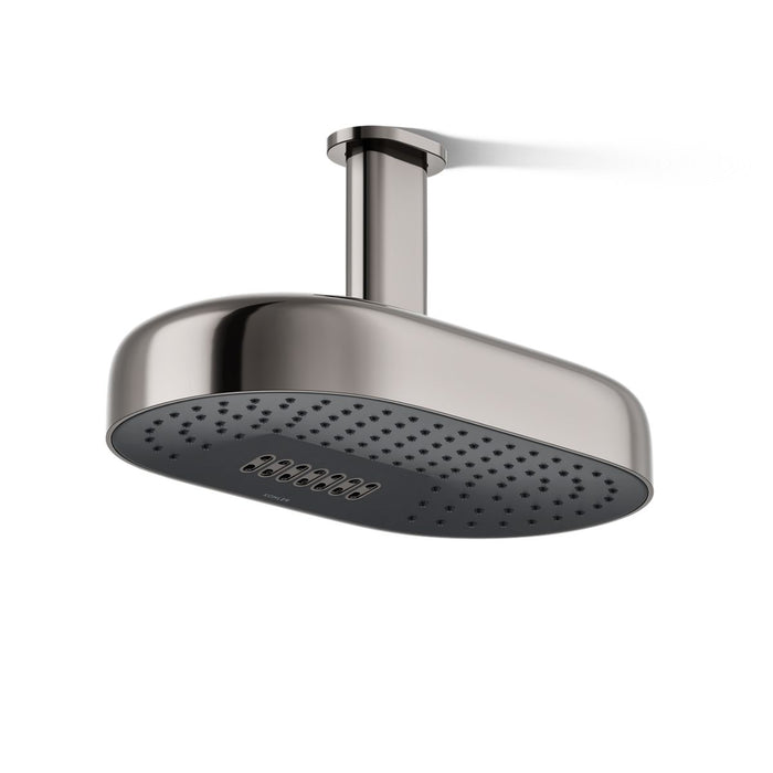 KOHLER K-26295-G Statement Oblong 14" two-function rainhead, 1.75 gpm