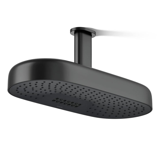 KOHLER Statement Oblong 18" two-function rainhead, 2.5 gpm