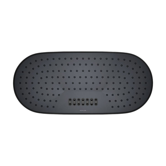 KOHLER Statement Oblong 18" two-function rainhead, 2.5 gpm