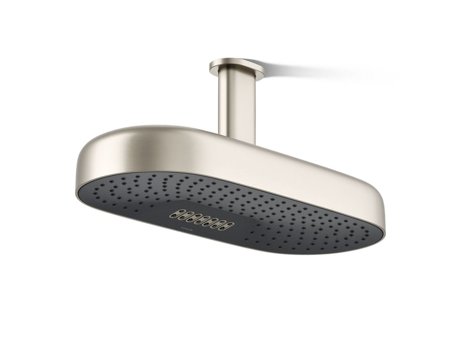 KOHLER Statement Oblong 18" two-function rainhead, 2.5 gpm