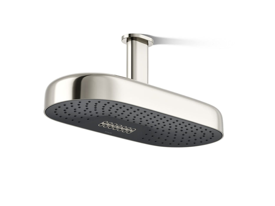 KOHLER Statement Oblong 18" two-function rainhead, 2.5 gpm