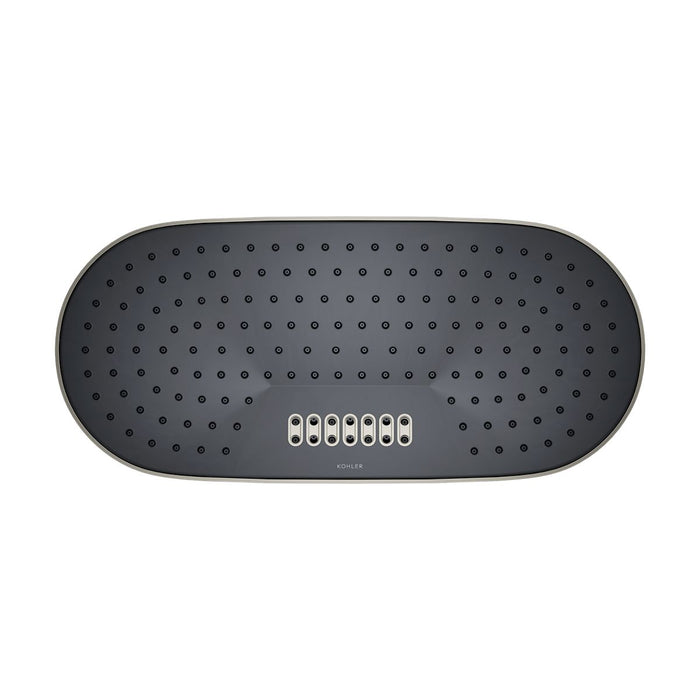 KOHLER Statement Oblong 18" two-function rainhead, 2.5 gpm
