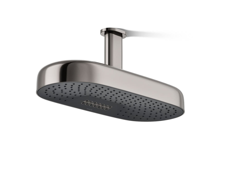 KOHLER Statement Oblong 18" two-function rainhead, 2.5 gpm