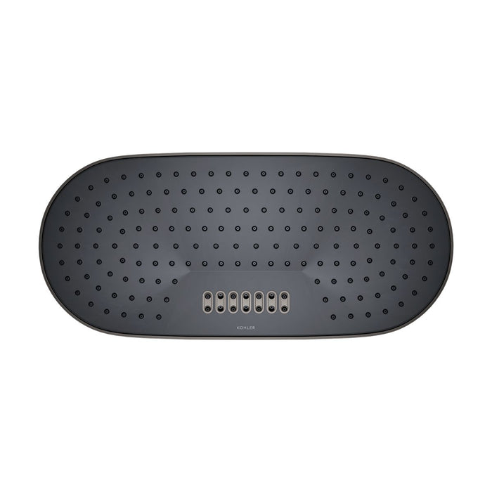 KOHLER Statement Oblong 18" two-function rainhead, 2.5 gpm