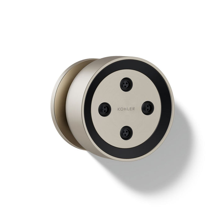 KOHLER K-26299 Statement Round Single-function Body Spray, 2.5 GPM, vibrant brushed nickel - view 4