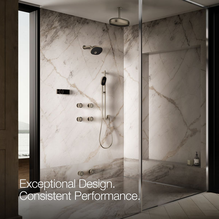KOHLER K-26299 Statement Round Single-function Body Spray, 2.5 GPM, vibrant brushed nickel - view 5