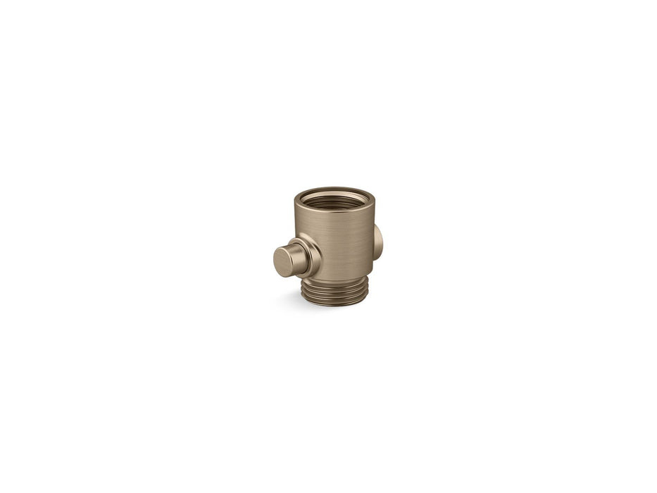KOHLER K-26311 Statement ADA handshower hose adapter, vibrant brushed bronze
