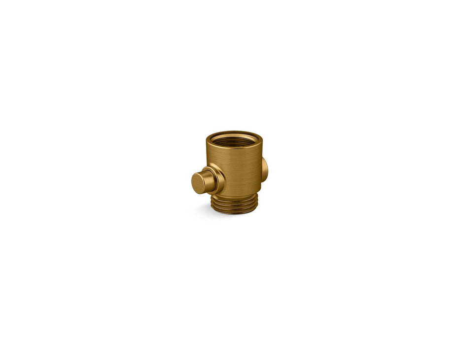 KOHLER K-26311 Statement ADA handshower hose adapter, vibrant brushed moderne brass