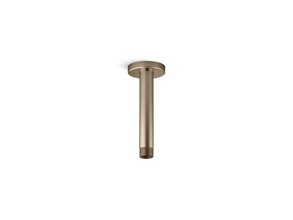 KOHLER K-26320 Statement 6" ceiling-mount single-function rainhead arm and flange