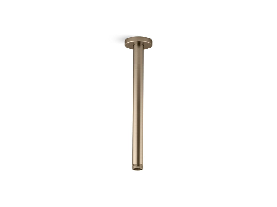 KOHLER K-26321 Statement 12" ceiling-mount single-function rainhead arm and flange