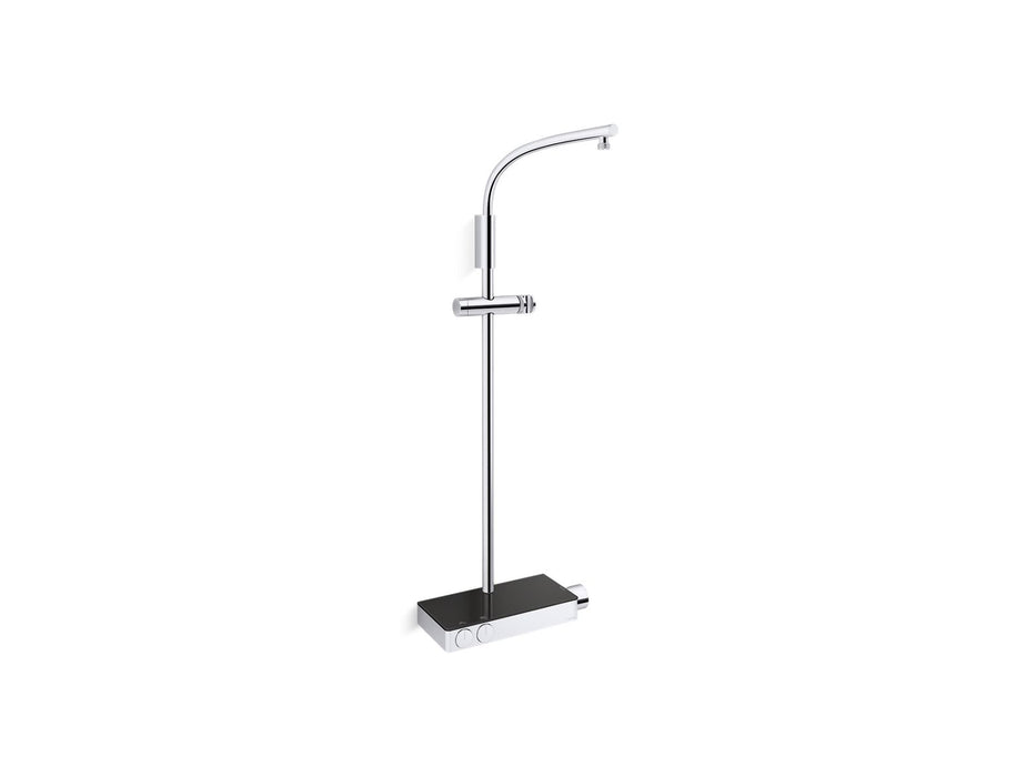 KOHLER K-26337-9 Anthem Two-way exposed thermostatic valve with shower column for rainhead and handshower