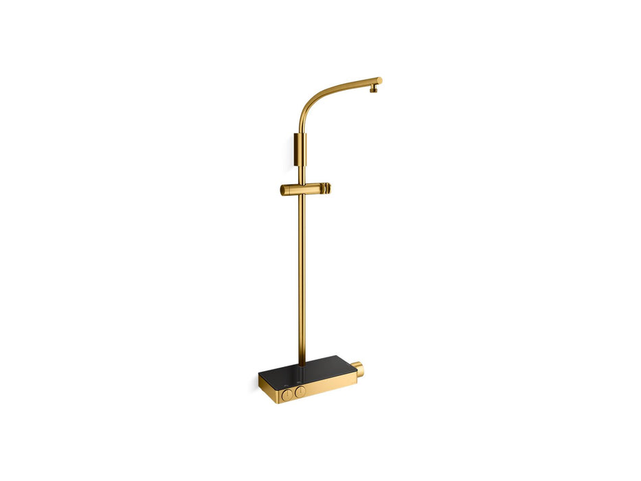 KOHLER K-26337-9 Anthem Two-way exposed thermostatic valve with shower column for rainhead and handshower