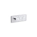 KOHLER K-26346-9 Anthem Two-outlet recessed mechanical thermostatic valve control, polished chrome