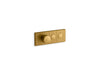 KOHLER K-26346-9 Anthem Two-outlet recessed mechanical thermostatic valve control, vibrant brushed moderne brass