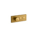 KOHLER K-26346-9 Anthem Two-outlet recessed mechanical thermostatic valve control, vibrant brushed moderne brass