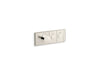 KOHLER K-26346-9 Anthem Two-outlet recessed mechanical thermostatic valve control, vibrant polished nickel