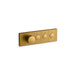 KOHLER K-26347-9 Anthem Three-outlet recessed mechanical thermostatic valve control, vibrant brushed moderne brass