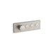 KOHLER K-26347-9 Anthem Three-outlet recessed mechanical thermostatic valve control, vibrant brushed nickel