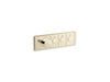 KOHLER K-26347-9 Anthem Three-outlet recessed mechanical thermostatic valve control, vibrant french gold