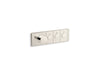 KOHLER K-26347-9 Anthem Three-outlet recessed mechanical thermostatic valve control, vibrant polished nickel