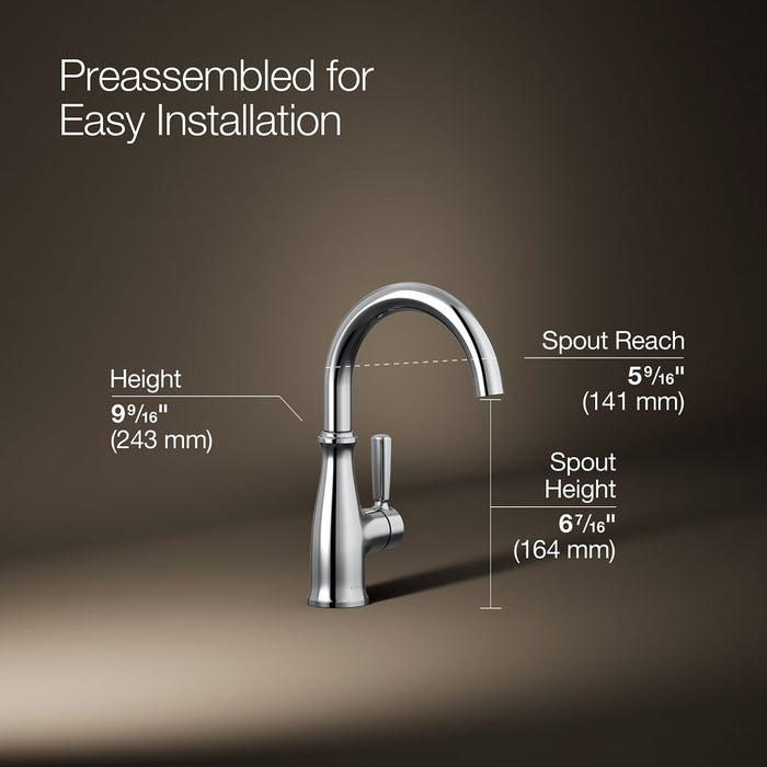KOHLER K-26367 Traditional Beverage faucet, polished chrome - view 5