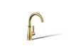 KOHLER K-26367 Traditional Beverage faucet, vibrant brushed moderne brass