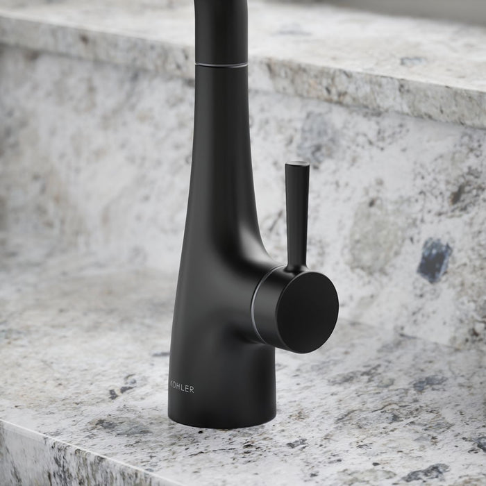 KOHLER K-26368 Transitional Beverage faucet, matte black - view 2