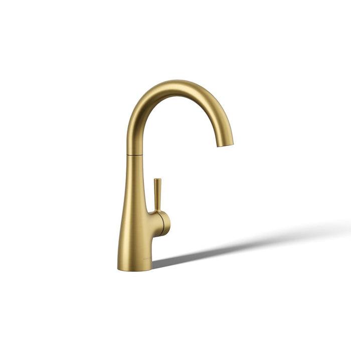 KOHLER K-26368 Transitional Beverage faucet, vibrant brushed moderne brass - view 2