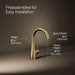 KOHLER K-26368 Transitional Beverage faucet, vibrant brushed moderne brass - view 3