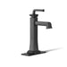 KOHLER K-26430-4K Riff Tall single-handle bathroom sink faucet, 1.0 gpm, matte black